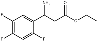 ETHYL 3-AMINO-3-(2,4,5-TRIFLUOROPHENYL)PROPANOATE 结构式