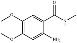 2-氨基-4,5-二甲氧基-N-甲基苯甲酰胺, 19178-32-6, 结构式