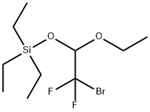 (2-Bromo-1-ethoxy-2,2-difluoroethoxy)triethylsilane 98% 化学構造式