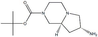 tert-butyl (7R,8aS)-7-aminohexahydropyrrolo[1,2-a]pyrazine-2(1H)-carboxylate Structure