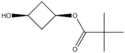cis-3-hydroxycyclobutyl 2,2-dimethylpropanoate Struktur