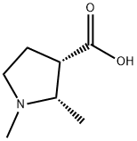 3-Pyrrolidinecarboxylic acid, 1,2-dimethyl-, (2S,3S)- Structure