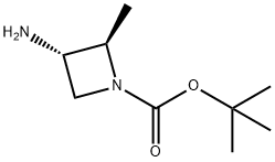 tert-butyl (2R,3S)-3-amino-2-methylazetidine-1-carboxylate, 1932238-83-9, 结构式
