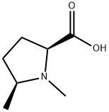 (2S,5S)-1,5-dimethylpyrrolidine-2-carboxylic acid Structure