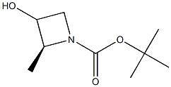 tert-butyl (2S)-3-hydroxy-2-methylazetidine-1-carboxylate 结构式