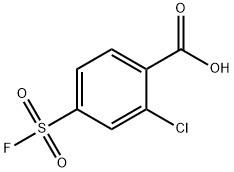 2-氯-4-(氟磺酰基)苯甲酸 结构式