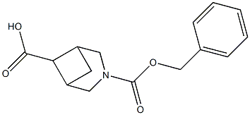3-[(benzyloxy)carbonyl]-3-azabicyclo[3.1.1]heptane-6-carboxylic acid Struktur