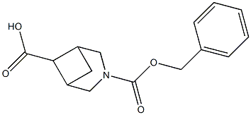 3-[(benzyloxy)carbonyl]-3-azabicyclo[3.1.1]heptane-6-carboxylic acid 化学構造式