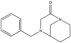 4-Benzyl-1,4-diazabicyclo[3.3.1]nonan-2-one Struktur