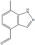 7-methyl-1H-indazole-4-carbaldehyde Struktur