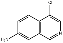 4-クロロイソキノリン-7-アミン 化学構造式