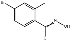 4-Bromo-N-hydroxy-2-methylbenzene-1-carbonimidoyl chloride Structure
