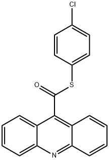 9-Acridinecarbothioic acid S-(4-chlorophenyl) ester 化学構造式