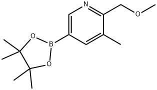 2-(methoxymethyl)-3-methyl-5-(4,4,5,5-tetramethyl-1,3,2-dioxaborolan-2-yl)pyridine Structure