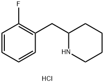 2-[(2-fluorophenyl)methyl]piperidine hydrochloride,1955492-78-0,结构式