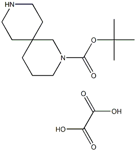 tert-Butyl 2,9-diazaspiro[5.5]undecane-2-carboxylate oxalate 化学構造式