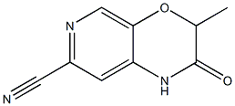 2,3-dihydro-3-methyl-2-oxo-1H-pyrido[3,4-b][1,4]oxazine-7-carbonitrile Structure