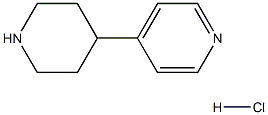 4-(Piperidin-4-yl)pyridine hydrochloride 化学構造式