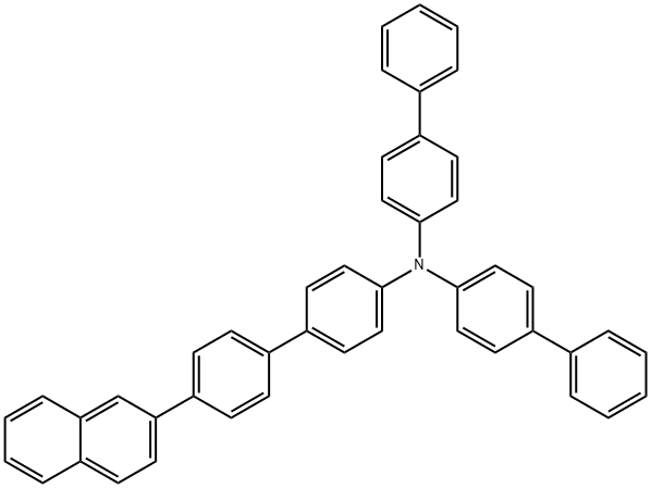 [1,1'-Biphenyl]-4-amine, N,N-bis([1,1'-biphenyl]-4-yl)-4'-(2-naphthalenyl)-|N,N-双([1,1'-联苯]-4-基)-4'-(2-萘)-[1,1'-联苯]-4-胺