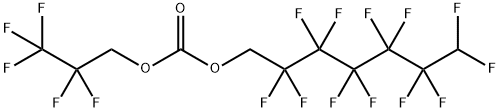 1H,1H,7H-Perfluoroheptyl 2,2,3,3,3-pentafluoropropyl carbonate 化学構造式