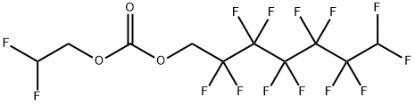 2,2-Difluoroethyl 1H,1H,7H-perfluoroheptyl carbonate Struktur