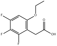 6-Ethoxy-2,3,4-trifluorophenylacetic acid Struktur