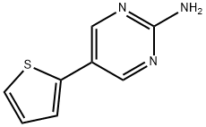 2-Amino-5-(2-thienyl)pyrimidine,198078-58-9,结构式