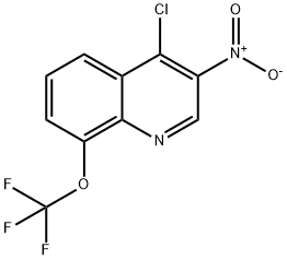 4-chloro-3-nitro-8-(trifluoromethoxy)quinoline Structure