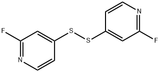 Pyridine, 4,4'-dithiobis[2-fluoro- Struktur