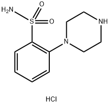 2-(piperazin-1-yl)benzene-1-sulfonamide dihydrochloride Structure