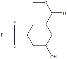 methyl 3-hydroxy-5-(trifluoromethyl)cyclohexane-1-carboxylate Structure