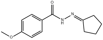 N'-cyclopentylidene-4-methoxybenzohydrazide Struktur