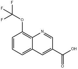 8-(三氟甲氧基)喹啉-3-羧酸 结构式