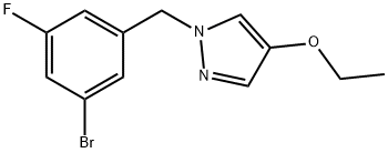 1-(3-Bromo-5-fluorobenzyl)-4-ethoxy-1H-pyrazole Structure