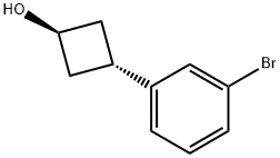 Cyclobutanol, 3-(3-bromophenyl)-,trans- Struktur