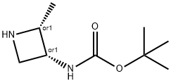 tert-butyl N-[cis-2-methylazetidin-3-yl]carbamate Structure