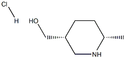 ((3R,6S)-6-methylpiperidin-3-yl)methanol hydrochloride Structure