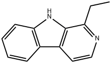 1-乙基-9H-吡啶并[3,4-B]吲哚,20127-61-1,结构式