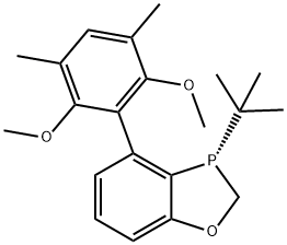 (S)-3-(tert-butyl)-4-(2,6-dimethoxy-3,5-dimethylphenyl)-2,3-dihydrobenzo[d][1,3]oxaphosphole Struktur