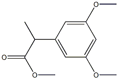 methyl 2-(3,5-dimethoxyphenyl)propanoate 化学構造式