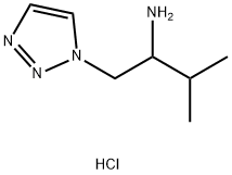 3-methyl-1-(1H-1,2,3-triazol-1-yl)butan-2-amine dihydrochloride Structure