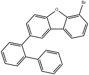 2-Biphenyl-2-yl-6-bromo-dibenzofuran Structure