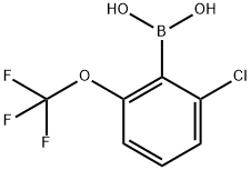 2-Chloro-6-(trifluoromethoxy)phenylboronic acid Struktur