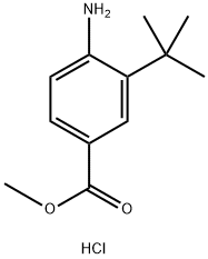 Methyl 4-amino-3-(tert-butyl)benzoate hydrochloride Structure
