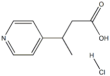 3-(pyridin-4-yl)butanoic acid hydrochloride 化学構造式