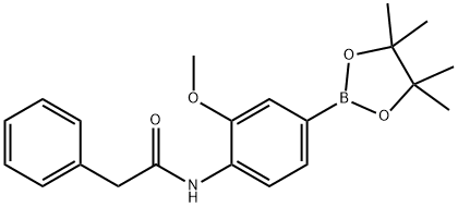 3-甲氧基-4-(2-苯基乙酰氨基)本硼酸频哪醇酯,2045409-68-3,结构式