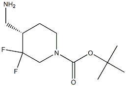 tert-butyl (S)-4-(aminomethyl)-3,3-difluoropiperidine-1-carboxylate Structure