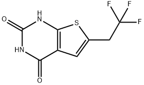 6-(2,2,2-Trifluoroethyl)thieno[2,3-d]pyrimidine-2,4-diol, 2055107-42-9, 结构式
