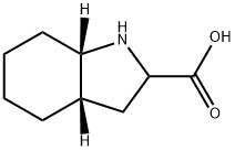 (3aS,7aS)-Octahydro-1H-indole-2-carboxylic acid Structure