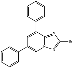 2-溴-6,8-二苯基-[1,2,4]三唑并[1,5-A]吡啶,2056278-01-2,结构式